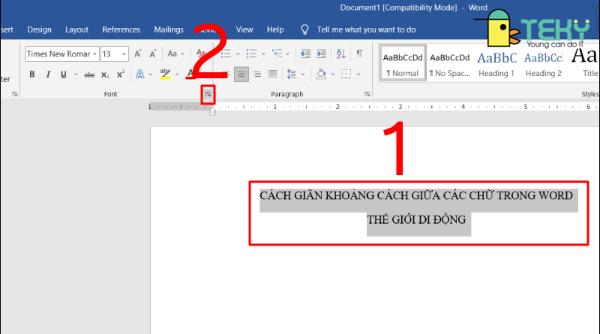 Hướng dẫn chi tiết cách giãn chữ trong Word