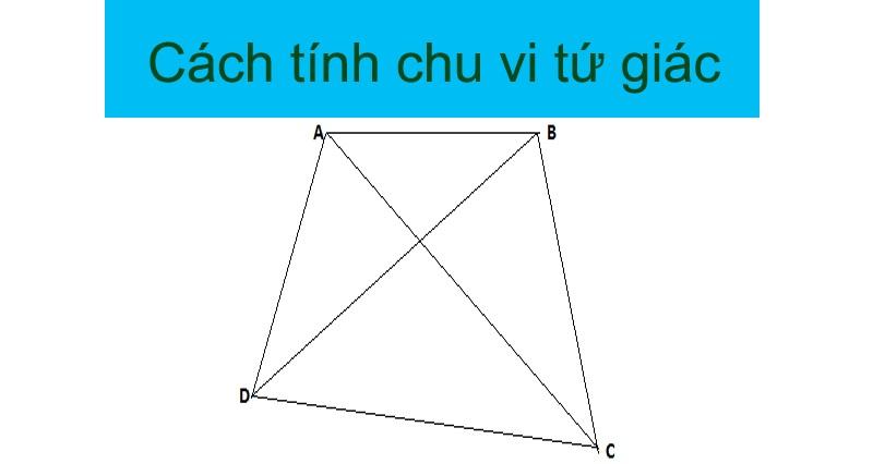 Tính chu vi tứ giác dựa vào tổng các cạnh. (Ảnh: Sưu tầm internet)