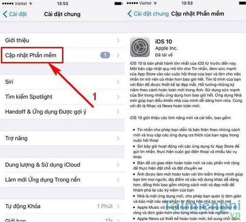 Hướng Dẫn Tải và Cập Nhật iOS 10 Cho iPhone