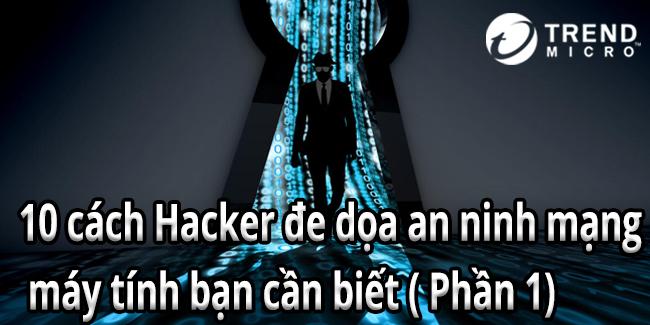 10 cách Hacker đe dọa an ninh mạng máy tính bạn cần biết