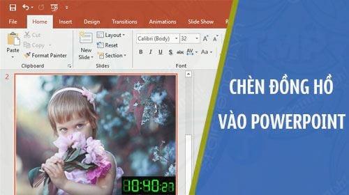 Chèn Đồng Hồ vào Slide PowerPoint